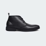 Caliber Shoes Black Chukka Boot For Men ( T 672 C OSPREY )