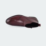 Caliber Shoes Wine Red Side Chain Boots For Men ( STORK Y 477 C ) - Image 4