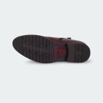 Caliber Shoes Wine Red Side Chain Boots For Men ( STORK Y 477 C ) - Image 5