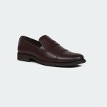 Caliber Shoes Coffee Penny Formal Shoes For Men ( A 527 C ) - Image 2