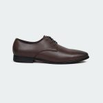 Caliber Shoes Coffee Lace Up Formal Shoes For Men ( GRANDEUR B 704 C )