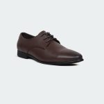 Caliber Shoes Coffee Lace Up Formal Shoes For Men ( GRANDEUR B 704 C ) - Image 2