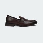 Caliber Shoes Coffee Slip On Formal Shoes For Men ( TOPAZ T 662 C )