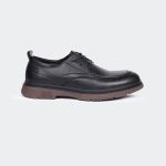 Caliber Shoes Black Lace Up Formal Shoes For Men ( BRADFORD N536G )