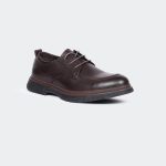 Caliber Shoes Coffee Lace Up Formal Shoes For Men ( BRADFORD N536G ) - Image 2
