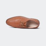 Caliber Shoes Brown Lace Up Formal Shoes For Men ( ALBERT A537G ) - Image 4