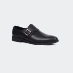 Caliber Shoes Black Penny Formal Shoes For Men (  LEOPOLD T686G ) - Image 2