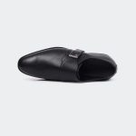 Caliber Shoes Black Penny Formal Shoes For Men (  LEOPOLD T686G ) - Image 4