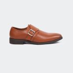 Caliber Shoes Brown Penny Formal Shoes For Men (  LEOPOLD T686G )