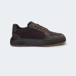 Caliber Shoes Coffee Casual Sneakers For Men ( URBANE 566 R )